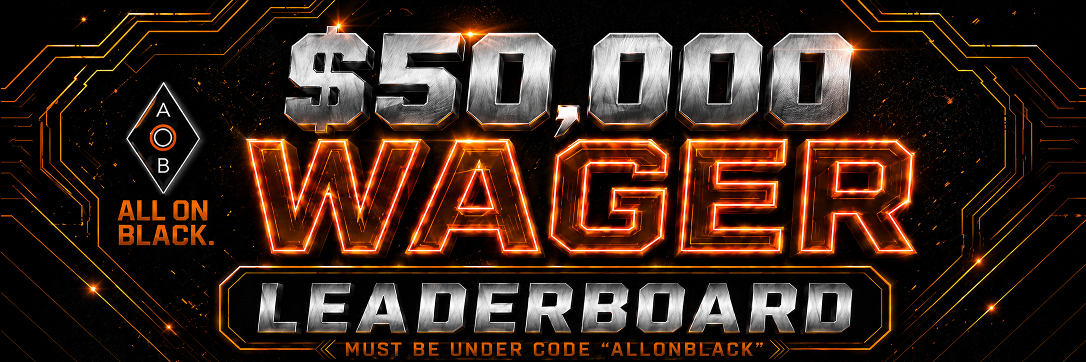 $50,000 Wager Leaderboard - must be under code AllOnBlack